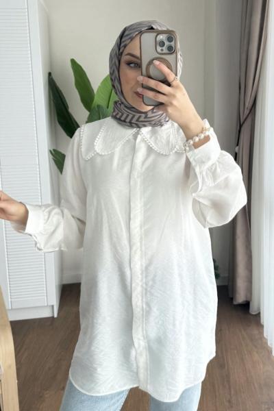 Melodi Gömlek  Ekru