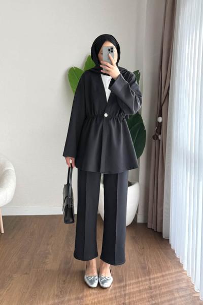 Mery İkili Takım Siyah