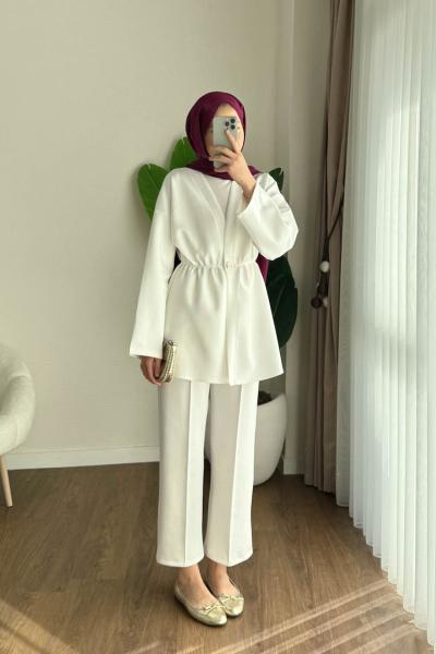 Mery İkili Takım Beyaz