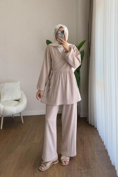 Nada İkili Takım  Bej