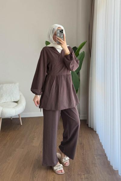 Nada İkili Takım  Kahverengi