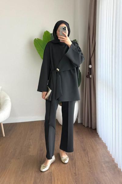 Santa İkili Takım Siyah