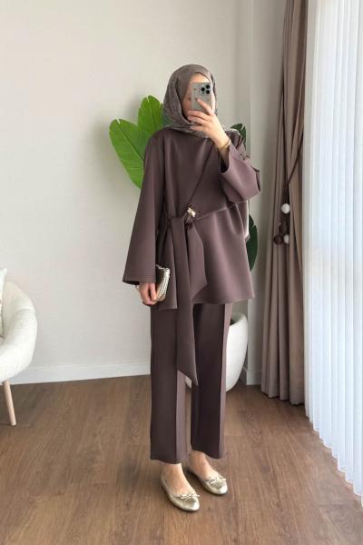 Santa İkili Takım Kahverengi