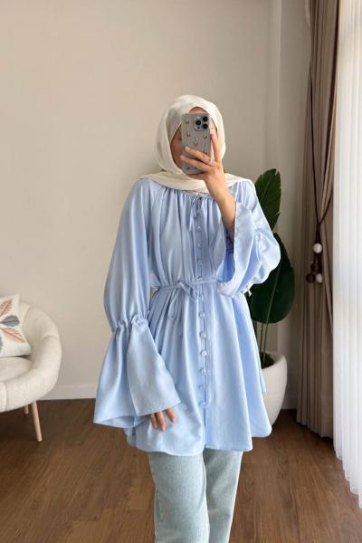 Urla Salaş Tunik  Mavi