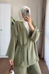 Vegas Kimono Keten Takım  Haki