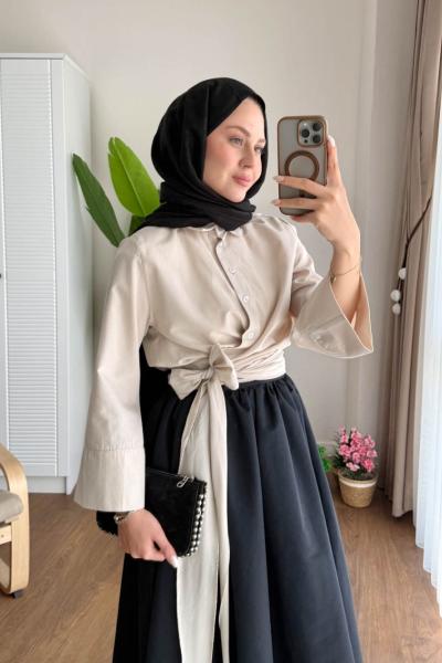 Vera Tasarım Gömlek  Bej