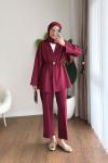 Mery İkili Takım Bordo