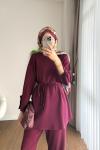 Mathilda Modal İkili Takım Bordo