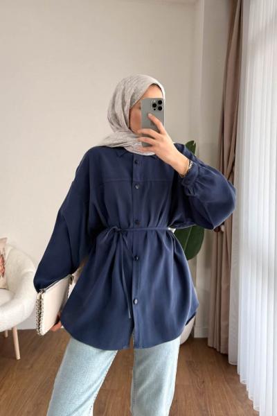 Arya Tensel Tunik Lacivert