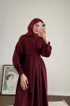 Pensli Double Elbise Bordo