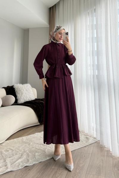 Melinda Etekli Takım Mürdüm