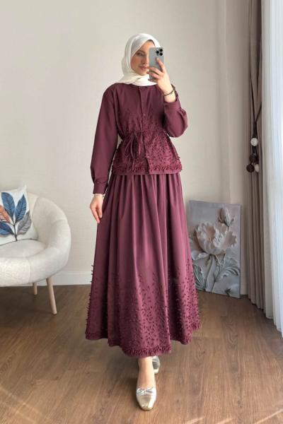 Lavera Etekli Takım Bordo
