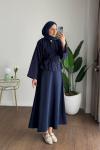 Fringe Etekli Takım Lacivert