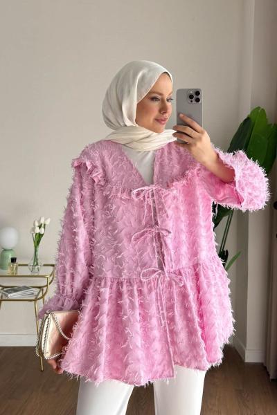 Eliza Ceket Pembe