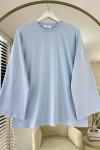 Basic Süprem Sweatshirt  Mavi