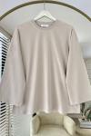 Basic Süprem Sweatshirt  Bej