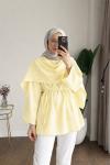 Pelerin Modal Gömlek Sarı