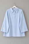 Polo Yaka Süprem Sweatshirt Mavi