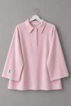 Polo Yaka Süprem Sweatshirt Pembe
