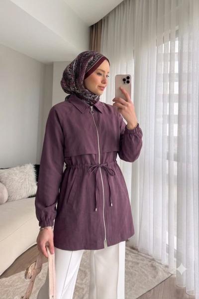 Fermuarlı Modal Kap Gül Kurusu