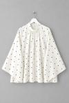 Puantiyeli Oversize Tunik Ekru