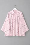 Puantiyeli Oversize Tunik Pembe