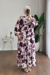 Yasemin Oversize Elbise Mürdüm