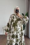 Yasemin Oversize Elbise Yeşil