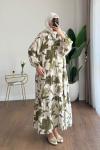 Yasemin Oversize Elbise Yeşil