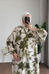 Yasemin Oversize Elbise Yeşil