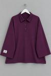 Yakalı Oysho Oversize Sweatshirt Mürdüm