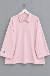 Yakalı Oysho Oversize Sweatshirt Pembe