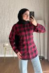 Amire Kaşe Bağmalı Tunik Bordo