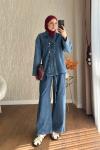 Nova Denim Takım  Kot Mavi