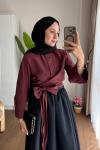 Vera Tasarım Gömlek  Bordo