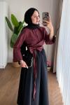 Vera Tasarım Gömlek  Bordo