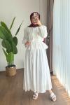 Melinda Etekli Takım Beyaz
