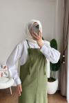 İpli Gabardin Jile Yeşil