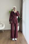 Alina İkili Takım Bordo