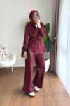 Dolly Pelerin Scuba Takım Bordo