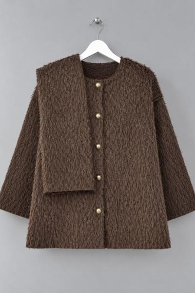 Atkılı Maxmara Ceket Kahverengi